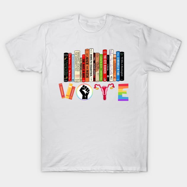 Banned Books T-Shirt by Xtian Dela ✅